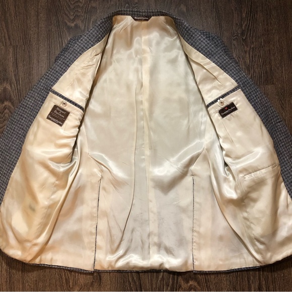 Vintage Samuelsohn Grey Tweed Houndstooth Blazer - Picture 17 of 17